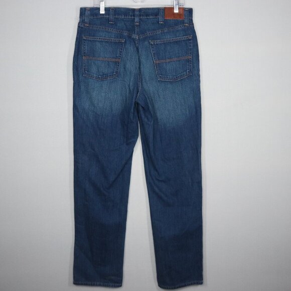 LL Bean Men's Classic Fit Straight Leg Denim Jeans Blue Size 34x34 - Picture 4 of 6